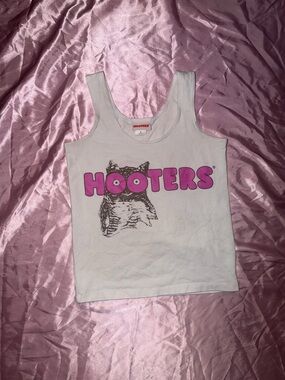 Hooters White Tank